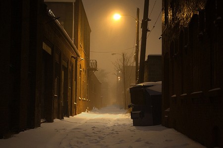 An alley way that reeked of the stench