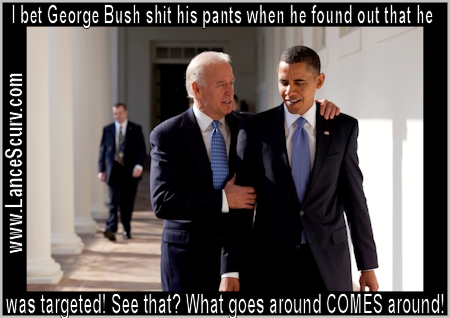 The Funny Pages: Vice President Joe Biden & President Barack Obama Share a Word On The Targeting Of Former President George Bush In Terror Plot!