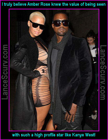 Amber Rose And Kanye West In Paris