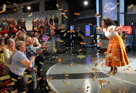 Oprah with her audience