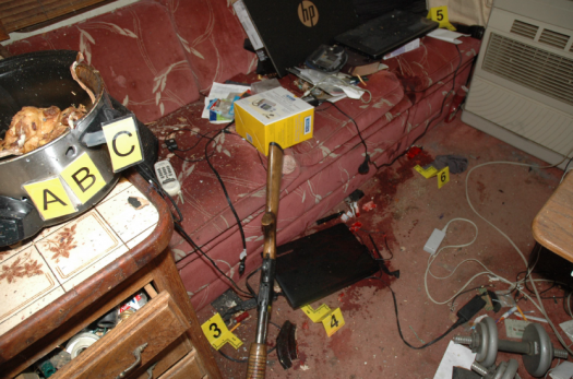 David Barry Hanley Crime Scene
