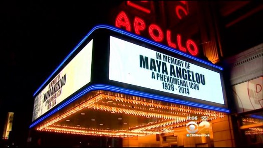 Maya Angelou Apollo Marquee