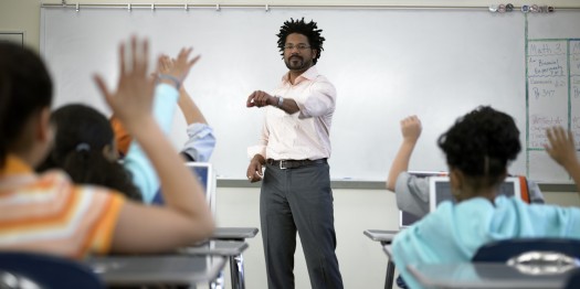Black Male Teacher In School