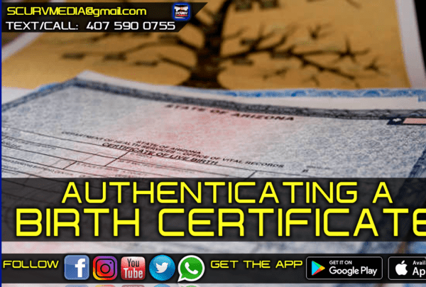 AUTHENTICATING A BIRTH CERTIFICATE!
